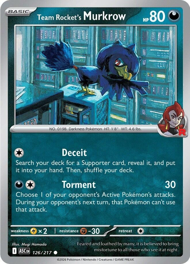 Team Rocket's Murkrow (126/217) (ASC)