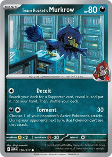 Team Rocket's Murkrow (126/217) (ASC)