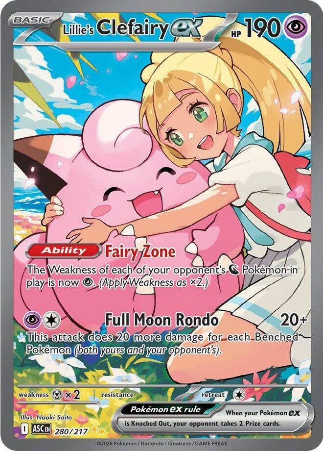 Lillie's Clefairy ex (280/217) (ASC)