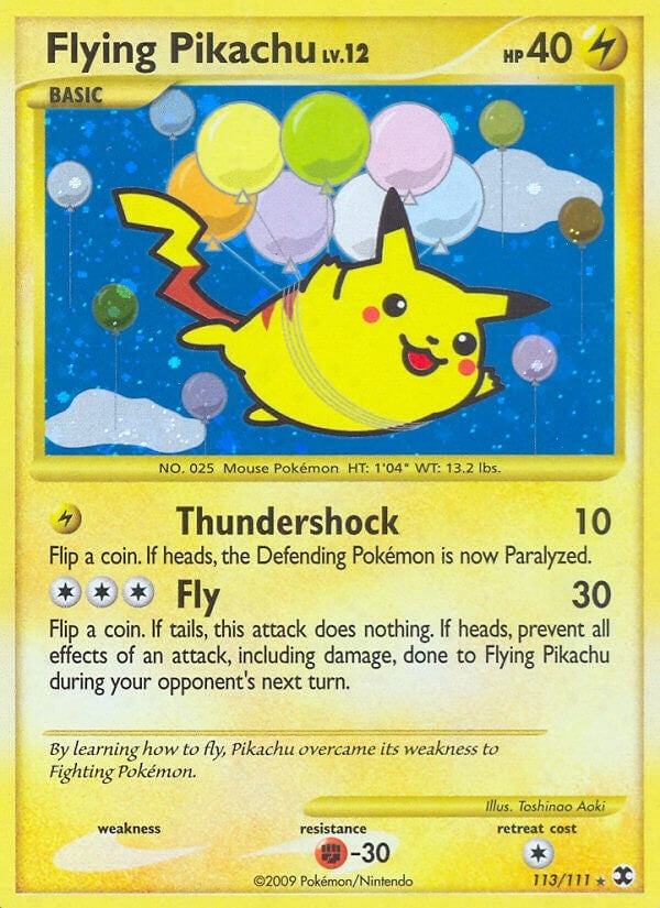 Flying Pikachu (113/111) (RR)