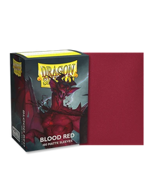 Dragon Shield (Standard Size) 100 Matte Sleeves - Blood Red