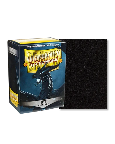 Dragon Shield (Standard Size) 100 Matte Sleeves - Jet