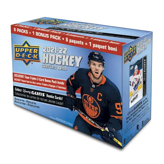 2021-22 Upper Deck Series 1 Hockey Cards (Team Triples Blaster)