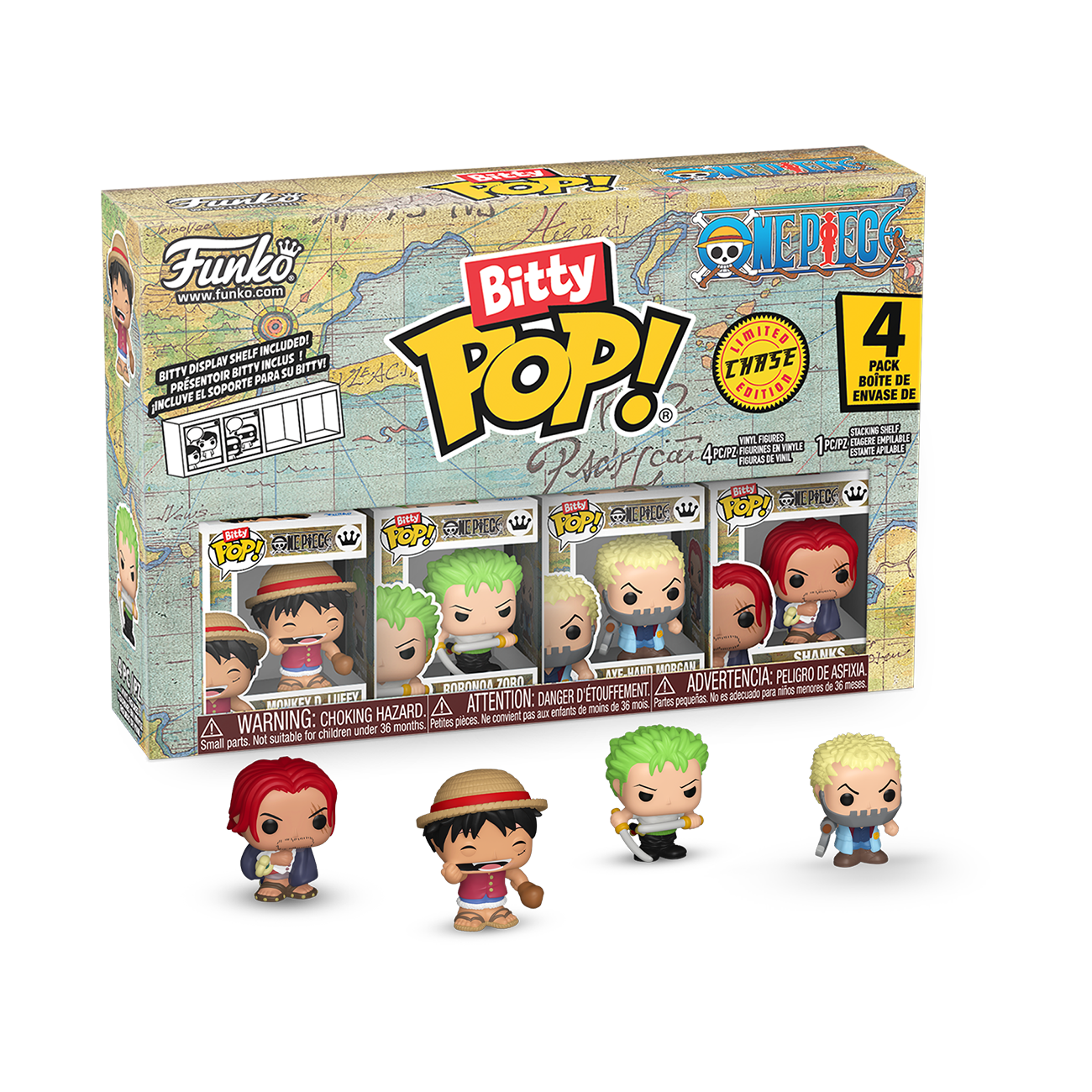 Bitty Pop! One Piece 4-Pack Series 1