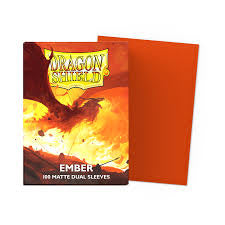 Dragon Shield (Standard Size) 100 Matte Dual Sleeves - Ember