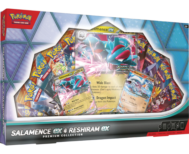 Pokemon TCG Salamence ex & Reshiram ex Premium Collection Box