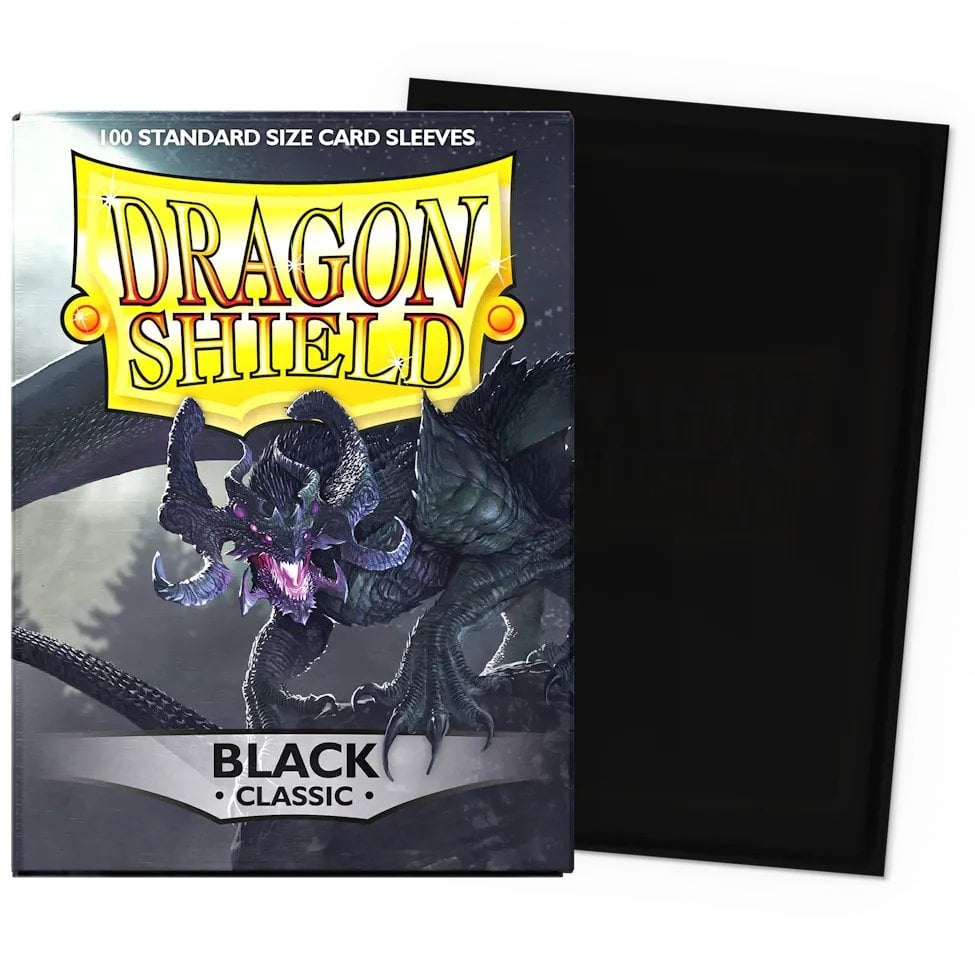 Dragon Shield (Standard Size) 100 Classic Sleeves - Black