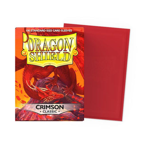 Dragon Shield (Standard Size) 100 Classic Sleeves - Crimson