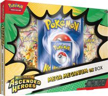 Ascended Heroes Mega Meganium ex, Mega Emboar ex, Mega Feraligatr ex Boxes (Pre-order)